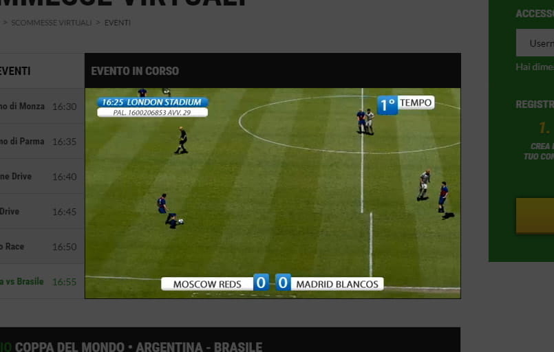 Un esempio di una partita di calcio virtuale better