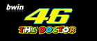 Il numero 46 di Valentino Rossi e il logo bwin