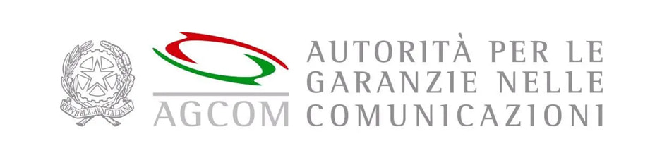 Logo AGCOM, Autorità per le Garanzie nelle Comunicazioni.