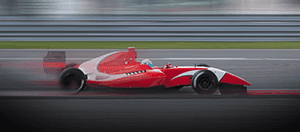 Un pilota di Formula 1 in azione