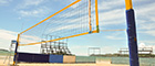 Campo da beach volley in spiaggia