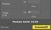 Conferma giocata Bet365