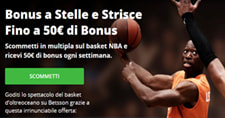 La promozione cashback di Betsson che offre un rimborso sulla NBA