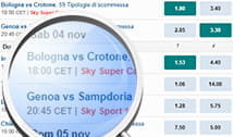 La selezione delle quote con BetStars