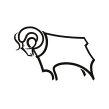 Lo stemma del Derby County