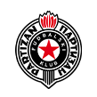Lo stemma del Partizan Belgrado