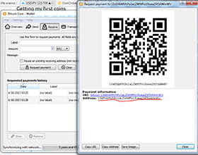 L'immagazzinamento dei Bitcoin tramite QR code