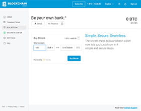 Un form per acquistare Bitcoin