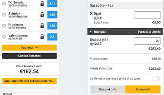 Una scommessa da giocare su un bookmaker online