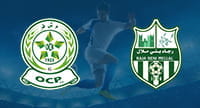 Il logo dell'Olympique Khouribga e il logo del Raja Beni Mellal