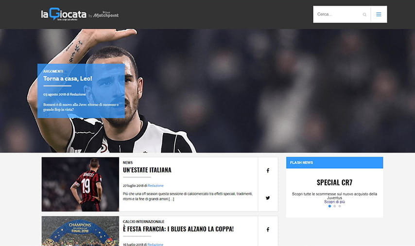 Il blog di notizie di calcio di Sisal Matchpoint