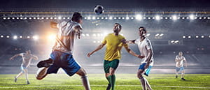 Alcuni calciatori in azione