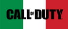 Il logo del videogioco Call of Duty e la bandiera italiana
