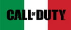 Il logo del videogioco Call of Duty e la bandiera italiana