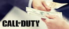Il logo del videogioco Call of Duty e una mazzetta di banconote