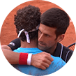 Marco Cecchinato contro Novak Djokovic al Roland Garros 2018