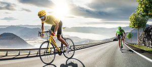 Ciclisti in azione