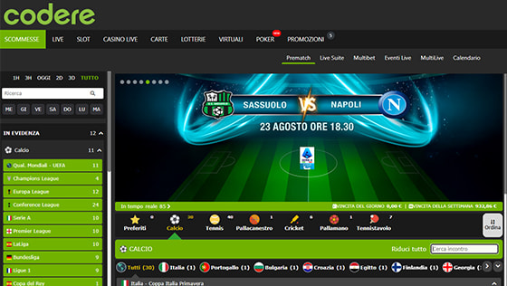 Sezione live codere