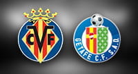 Il logo del Getafe e il logo del Villareal