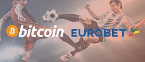 I loghi di Bitcoin e di Eurobet.