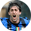 Diego Milito con la maglia dell'Inter