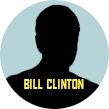 Un’immagine rielaborata di Bill Clinton