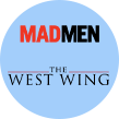 I loghi di Mad Men e The West Wing
