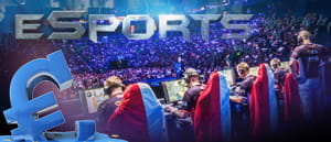 Alcuni giocatori di eSports durante un torneo in un'arena e il simbolo dell'euro