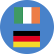 Le bandiere della Germania e dell’Irlanda