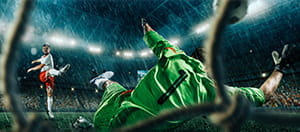 Giocatori di calcio in azione