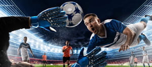 Giocatori di calcio in azione