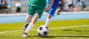 Giocatori di calcio in azione