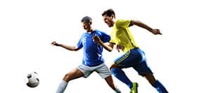 Giocatori di calcio in azione