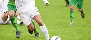 Giocatori di calcio in azione