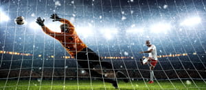 Giocatori di calcio in azione