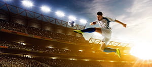 Un calciatore va al tiro