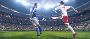Giocatori di calcio in azione
