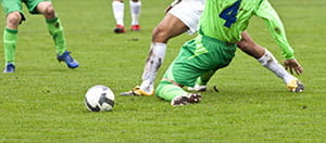 Giocatori di calcio in azione