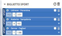 La scelta della giocata singola, multipla o di sistema su GoldBet