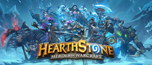 Il logo di Hearthstone eSports e i personaggi del gioco