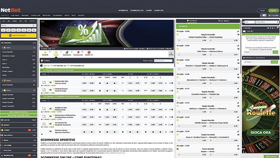 Le scommesse sportive su NetBet