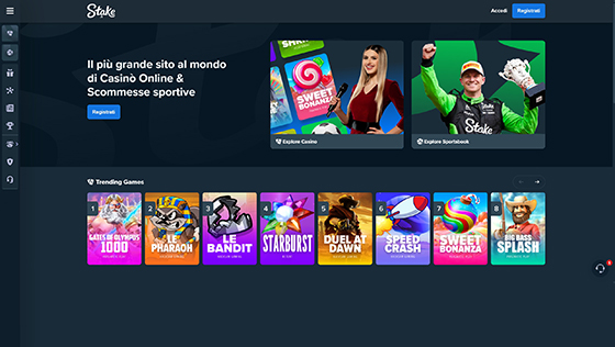 La home page di Stake.it