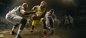 Giocatori NBA in azione