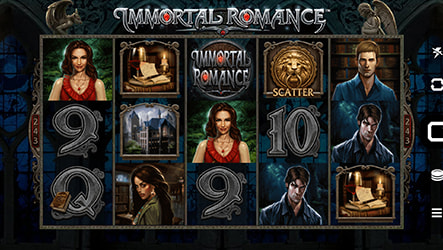 Griglia della slot Immortal Romance con simbolo scatter