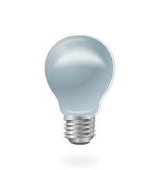 L'icona di una lampadina