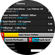 Una schedina scommesse giocata sulla Liga