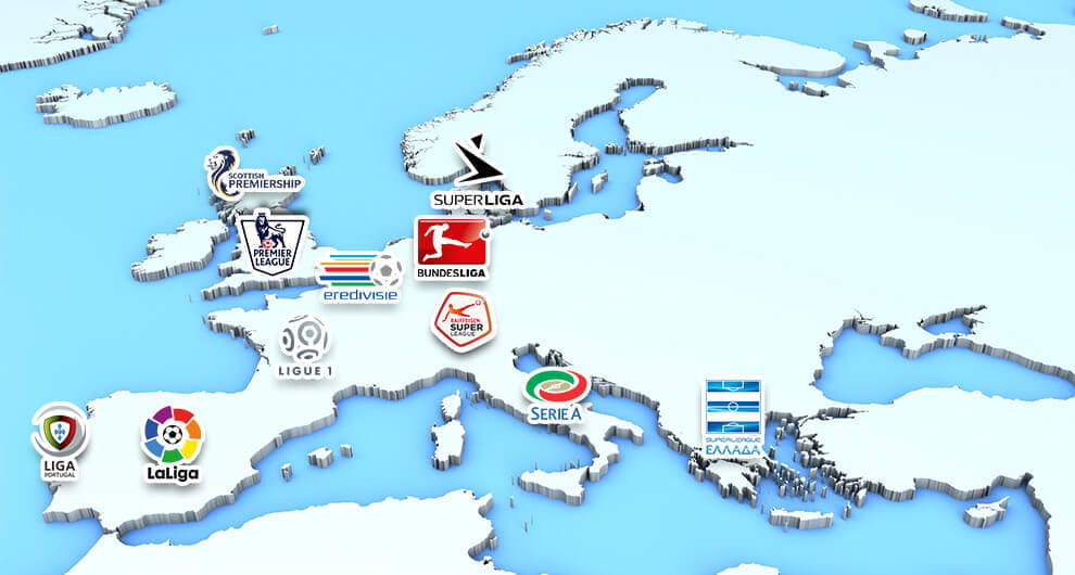 Alcune delle principali leghe europee sulle quali poter scommettere