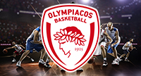 Il logo dell'Olympiakos, squadra dell'MVP Sasha Vezenkov