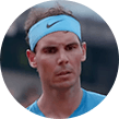 Rafael Nadal impegnato durante il Roland Garros 2018