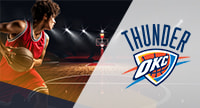 Il logo degli Oklahoma City Thunder la squadra con il miglior record nella regular season 2024/2025